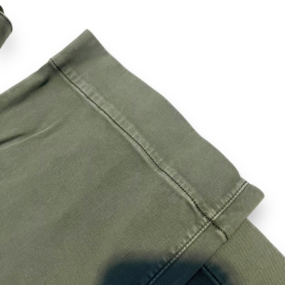 SPANX 20312Q Stretch Twill Cropped Wide Leg in Green Pants Medium Petite - Picture 4 of 8